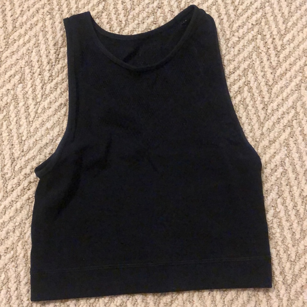 Lulu lemon black crop top